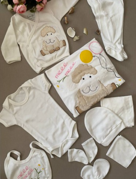 Baby-Set (10 Teile + 1 Plüschtier)